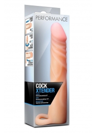 Телесная насадка на пенис Cock Xtender - 17,7 см. - Blush Novelties - в Северодвинске купить с доставкой