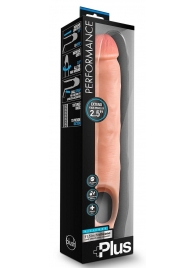 Телесная насадка-удлинитель 11.5 Inch Silicone Cock Sheath Penis Extender - 29,2 см. - Blush Novelties - в Северодвинске купить с доставкой