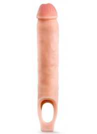 Телесная насадка-удлинитель 11.5 Inch Silicone Cock Sheath Penis Extender - 29,2 см. - Blush Novelties - в Северодвинске купить с доставкой