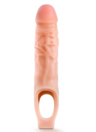 Телесная насадка на пенис 9 Inch Cock Sheath Extender - 22,2 см. - Blush Novelties - в Северодвинске купить с доставкой