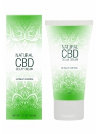 Крем-пролонгатор Natural CBD Delay Cream - 50 мл. - Shots Media BV - купить с доставкой в Северодвинске