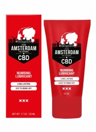 Пролонгирующий лубрикант Numbing CBD from Amsterdam - 50 мл. - Shots Media BV - купить с доставкой в Северодвинске