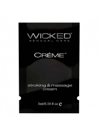 Крем для массажа и мастурбации Wicked Stroking and Massage Creme - 3 мл. - Wicked - купить с доставкой в Северодвинске