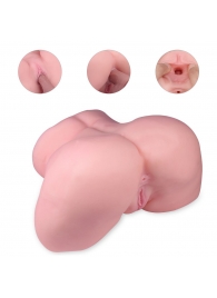 Реалистичный мастурбатор-полуторс с 2 рабочими отверстиями - S-HANDE - в Северодвинске купить с доставкой