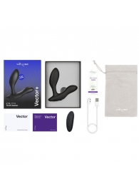 Черный анальный вибратор We-Vibe Vector+ - We-vibe - в Северодвинске купить с доставкой