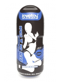 Мастурбатор-ротик с вибрацией Sex In A Can Mouth Lotus Tunnel - Lovetoy - в Северодвинске купить с доставкой