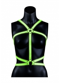 Портупея Body Harness с неоновым эффектом - размер L-XL - Shots Media BV - купить с доставкой в Северодвинске