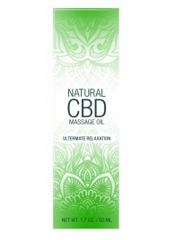 Массажное масло Natural CBD Massage Oil - 50 мл. - Shots Media BV - купить с доставкой в Северодвинске