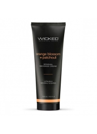 Массажный легкий крем WICKED Orange Blossom plus Patchouli - 120 мл. - Wicked - купить с доставкой в Северодвинске