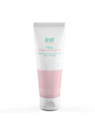Лубрикант на водной основе Vibe Sensation с клубничным вкусом и легким вибрирующим эффектом - 50 гр. - INTT - купить с доставкой в Северодвинске