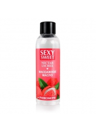 Массажное масло Sexy Sweet Nectar Lychee с феромонами и ароматом личи - 75 мл. - Биоритм - купить с доставкой в Северодвинске