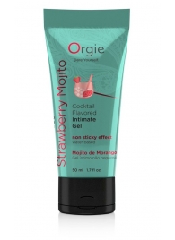 Съедобный интимный гель Orgie Lube Tube Cocktail Strawberry Mojito - 50 мл. - ORGIE - купить с доставкой в Северодвинске