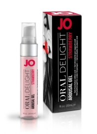 Клубничный лубрикант для оральных ласк Oral Delight Strawberry Sensation - 30 мл. - System JO - купить с доставкой в Северодвинске