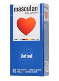 Презервативы с пупырышками Masculan Dotted - 10 шт. - Masculan - купить с доставкой в Северодвинске