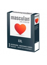 Презервативы увеличенного размера Masculan XXL - 3 шт. - Masculan - купить с доставкой в Северодвинске