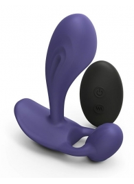 Темно-синий вибромассажер Witty P G Vibrator with Remote Control - Love to Love - в Северодвинске купить с доставкой