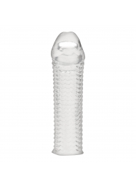 Текстурированная насадка на пенис Clear Textured Penis Enhancing Sleeve Extension - 16,5 см. - BlueLine - в Северодвинске купить с доставкой