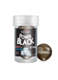 Интимный гель Power Black Hot Ball с охлаждающе-разогревающим эффектом (2 шарика по 3 гр.) - HotFlowers - купить с доставкой в Северодвинске