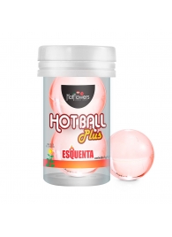 Лубрикант на масляной основе Hot Ball Plus с разогревающим эффектом (2 шарика по 3 гр.) - HotFlowers - купить с доставкой в Северодвинске