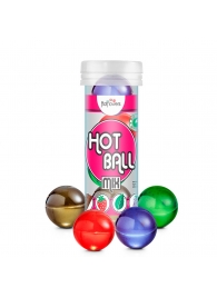 Ароматизированный лубрикант Hot Ball Mix на масляной основе (4 шарика по 3 гр.) - HotFlowers - купить с доставкой в Северодвинске