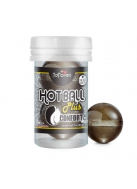 Анальный лубрикант на масляной основе Hot Ball Plus Conforto (2 шарика по 3 гр.) - HotFlowers - купить с доставкой в Северодвинске