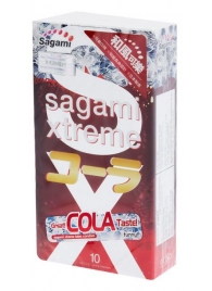 Ароматизированные презервативы Sagami Xtreme COLA - 10 шт. - Sagami - купить с доставкой в Северодвинске