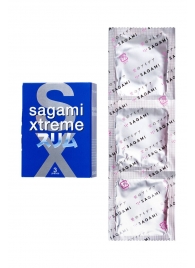 Розовые презервативы Sagami Xtreme FEEL FIT 3D - 3 шт. - Sagami - купить с доставкой в Северодвинске