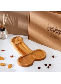 Деревянное блюдо для подачи в форме члена (32,5 х 20 х 1,7 см) - Сима-Ленд - купить с доставкой в Северодвинске