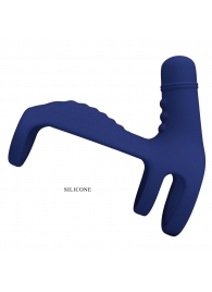 Синяя вибронасадка на пенис Vibrating Penis Sling - Baile - в Северодвинске купить с доставкой