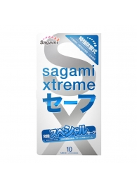 Презервативы Sagami Xtreme Ultrasafe с двойным количеством смазки - 10 шт. - Sagami - купить с доставкой в Северодвинске