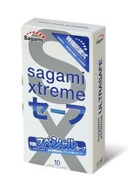 Презервативы Sagami Xtreme Ultrasafe с двойным количеством смазки - 10 шт. - Sagami - купить с доставкой в Северодвинске