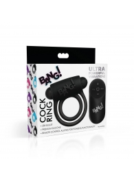 Черное эрекционное виброкольцо 28X Remote Control Vibrating Cock Ring   Bullet - XR Brands - в Северодвинске купить с доставкой