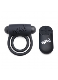 Черное эрекционное виброкольцо 28X Remote Control Vibrating Cock Ring   Bullet - XR Brands - в Северодвинске купить с доставкой