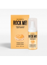 Жидкий вибратор Nuei Rock Me! с ароматом печенья и сливок - 20 мл. - Nuei cosmetics - купить с доставкой в Северодвинске