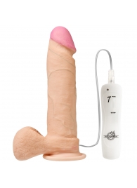 Вибромассажер реалистичной формы The Realistic Cock Vibrating 8” - 23,6 см. - Doc Johnson