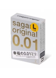 Презервативы Sagami Original 0.01 L-size увеличенного размера - 2 шт. - Sagami - купить с доставкой в Северодвинске