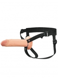 Полый страпон на ремнях 8’’ Hollow Silicone Strap-on - Pipedream - купить с доставкой в Северодвинске