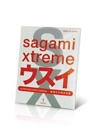 Ультратонкий презерватив Sagami Xtreme SUPERTHIN - 1 шт. - Sagami - купить с доставкой в Северодвинске