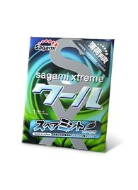 Презерватив Sagami Xtreme Mint с ароматом мяты - 1 шт. - Sagami - купить с доставкой в Северодвинске