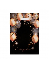 Пакет с вырубной ручкой и принтом в виде шариков (30х40 см) - Сима-Ленд - купить с доставкой в Северодвинске