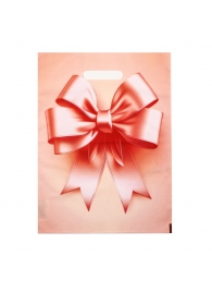 Пакет с принтом в виде банта с вырубной ручкой (30х40 см) - Сима-Ленд - купить с доставкой в Северодвинске