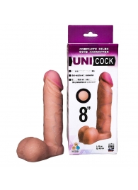 Фаллическая насадка для страпона UNICOCK 8  - 20 см. - LOVETOY (А-Полимер) - купить с доставкой в Северодвинске