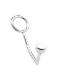 Кольцо на пенис с анальным стимулятором Stainless Steel Anal Hook   Cock Ring - BlueLine - в Северодвинске купить с доставкой