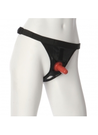 Трусики со штырьком для фиксации насадок Ultra Harness with Plug - Doc Johnson - купить с доставкой в Северодвинске