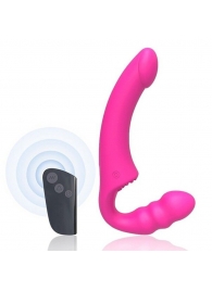 Розовый безремневой страпон Straples Strap-On Dildo - Erokay - купить с доставкой в Северодвинске