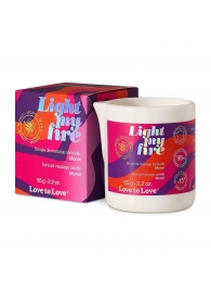 Массажная свеча Light My Fire с ароматом моной - 80 мл. - Love to Love - купить с доставкой в Северодвинске