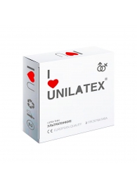 Ультратонкие презервативы Unilatex Ultra Thin - 3 шт. - Unilatex - купить с доставкой в Северодвинске