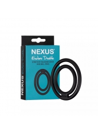 Черное двойное эрекционное кольцо Nexus Enduro Double - Nexus Range - в Северодвинске купить с доставкой