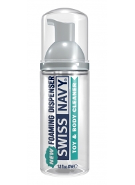 Очищающая пенка для игрушек и тела Toy   Body Cleaner Foamer - 47 мл. - Swiss navy - купить с доставкой в Северодвинске