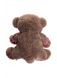 Бондажный набор: бурый мишка с розовыми оковами и наручниками - Pecado - купить с доставкой в Северодвинске